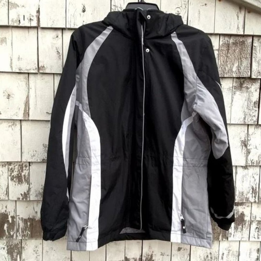 🇺🇦 Hooded Ski Jacket Small Snow Winter Cold Weather Coat Outdoor